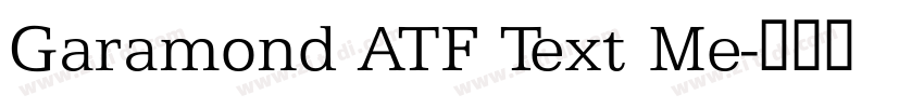 Garamond ATF Text Me字体转换